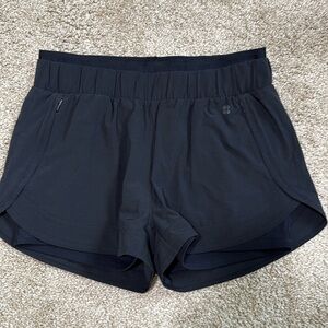 Sweaty Betty Black On Your Marks Running Shorts Size M